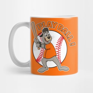 Play Ball! San Fransisco Giants Baseball Mascot Lou Seal Mug